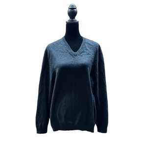 Calvin Klein Merino Wool Black Long Sleeves Womens Size XL